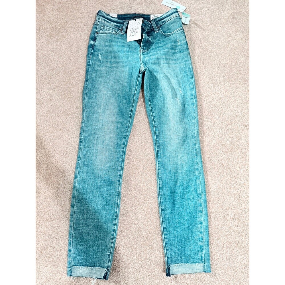 Cosmic Blue Love Skinny Straight Leg Ankle Jeans Size 26 NWT